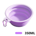350ML Folding Dog Dish Collapsible Pet Bowl Water for Dog Drinking Bowl Cat Water Bowl Drinking Fountains for Dogs