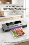 Electric Vacuum Sealer Built-In Cutter Kitchen Food Storage Seal Touch Button Dry/Wet Food Sealing Vacuum Packaging Machine
