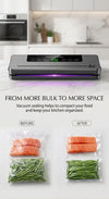 Electric Vacuum Sealer Built-In Cutter Kitchen Food Storage Seal Touch Button Dry/Wet Food Sealing Vacuum Packaging Machine