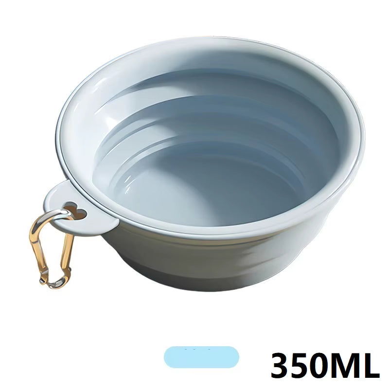 350ML Folding Dog Dish Collapsible Pet Bowl Water for Dog Drinking Bowl Cat Water Bowl Drinking Fountains for Dogs