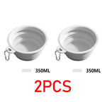 350ML Folding Dog Dish Collapsible Pet Bowl Water for Dog Drinking Bowl Cat Water Bowl Drinking Fountains for Dogs