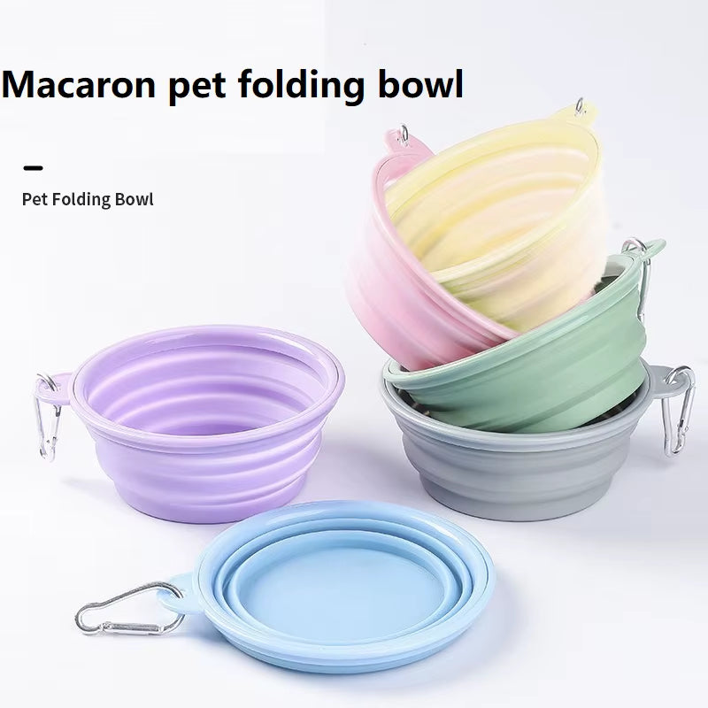 350ML Folding Dog Dish Collapsible Pet Bowl Water for Dog Drinking Bowl Cat Water Bowl Drinking Fountains for Dogs