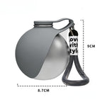 Portable Outdoor Pet Stainless Steel Water Cup Dog Water Bottle with Bowl for Cat 304 Stainless Steel Safe Food-Grade Silicone