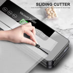 Electric Vacuum Sealer Built-In Cutter Kitchen Food Storage Seal Touch Button Dry/Wet Food Sealing Vacuum Packaging Machine