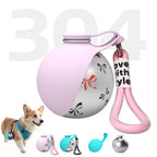 Portable Outdoor Pet Stainless Steel Water Cup Dog Water Bottle with Bowl for Cat 304 Stainless Steel Safe Food-Grade Silicone
