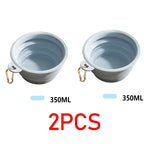 350ML Folding Dog Dish Collapsible Pet Bowl Water for Dog Drinking Bowl Cat Water Bowl Drinking Fountains for Dogs